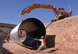 Pipe installation work