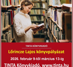 TINTA Lorincze Lajos Konyvpalyazat b 2026